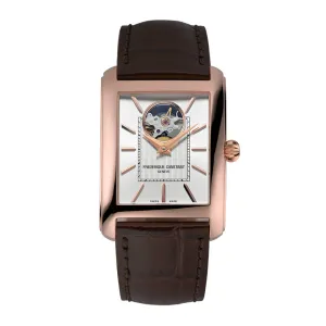 Frederique Constant Men's Watch Rose Gold Tone Case Silver Dial Automatic Watch