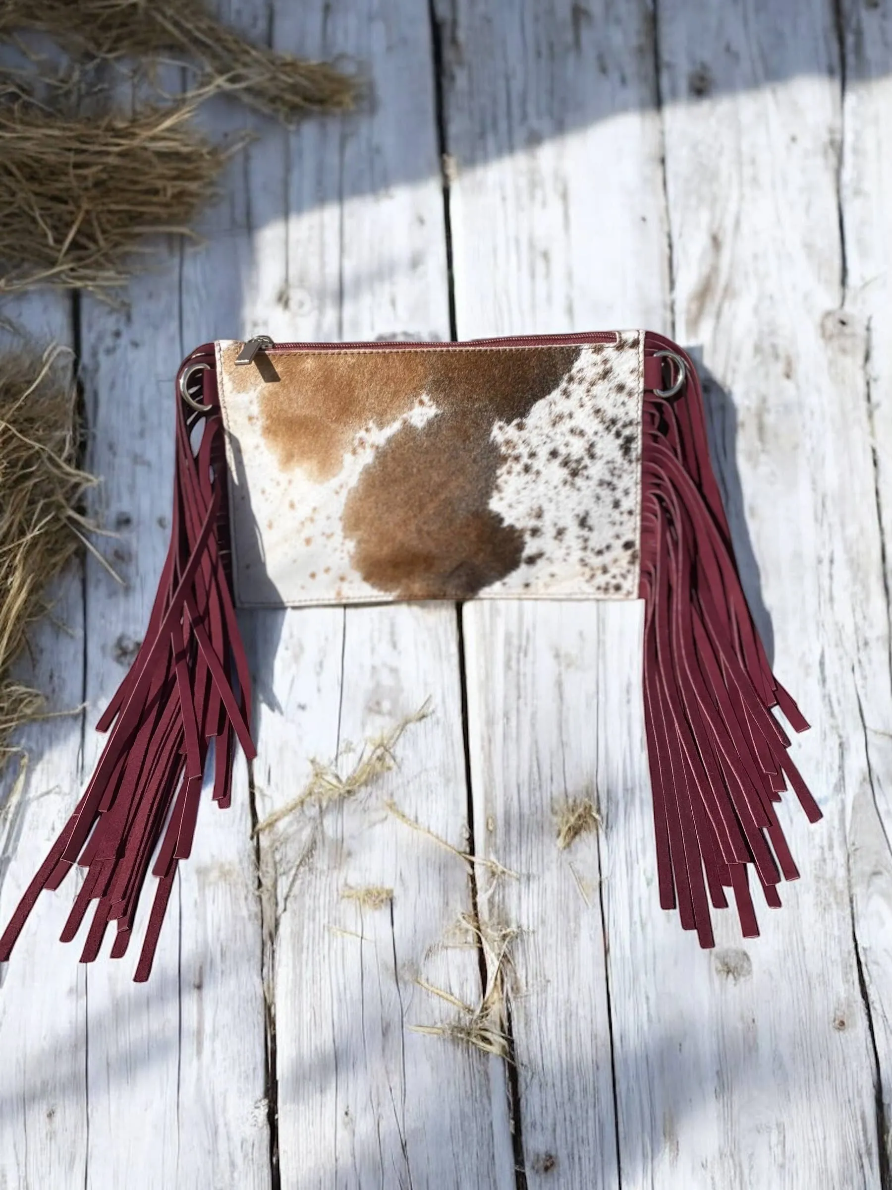 Fringe Cowhide Crossbodies