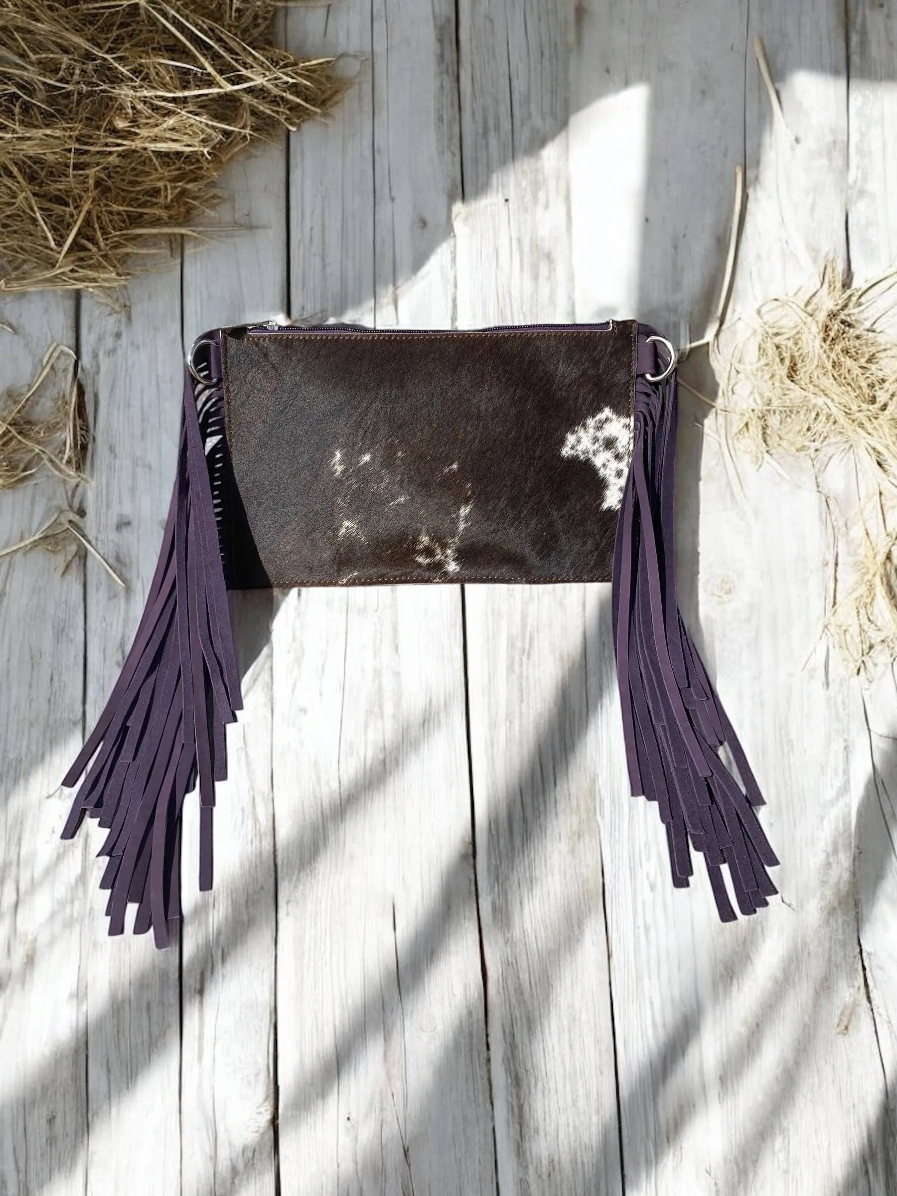 Fringe Cowhide Crossbodies