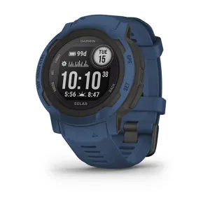 Garmin Instinct 2 Solar Tidal Blue Silicone Band Full Display Watch - 010-02627-06