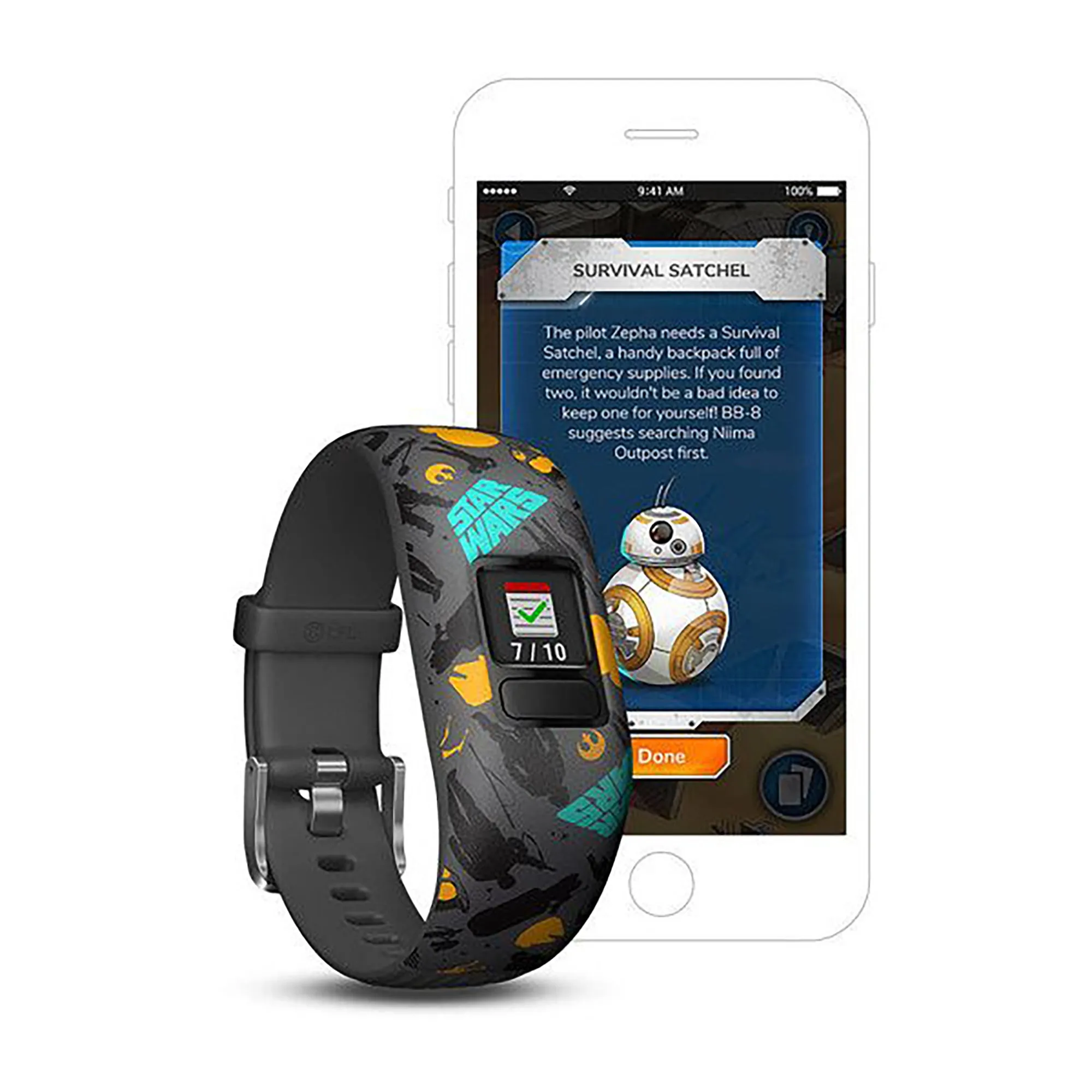 Garmin Vivofit Jr. 2 Silicone The Resistance Strap Full Color Display Dial Watch - 010-01909-11