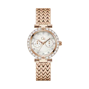 Gc Ladies Watch Rose Gold Tone Case Quartz