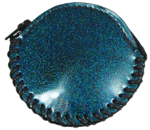 GC03-CA - Round Glitter Coin Purse - Cascade