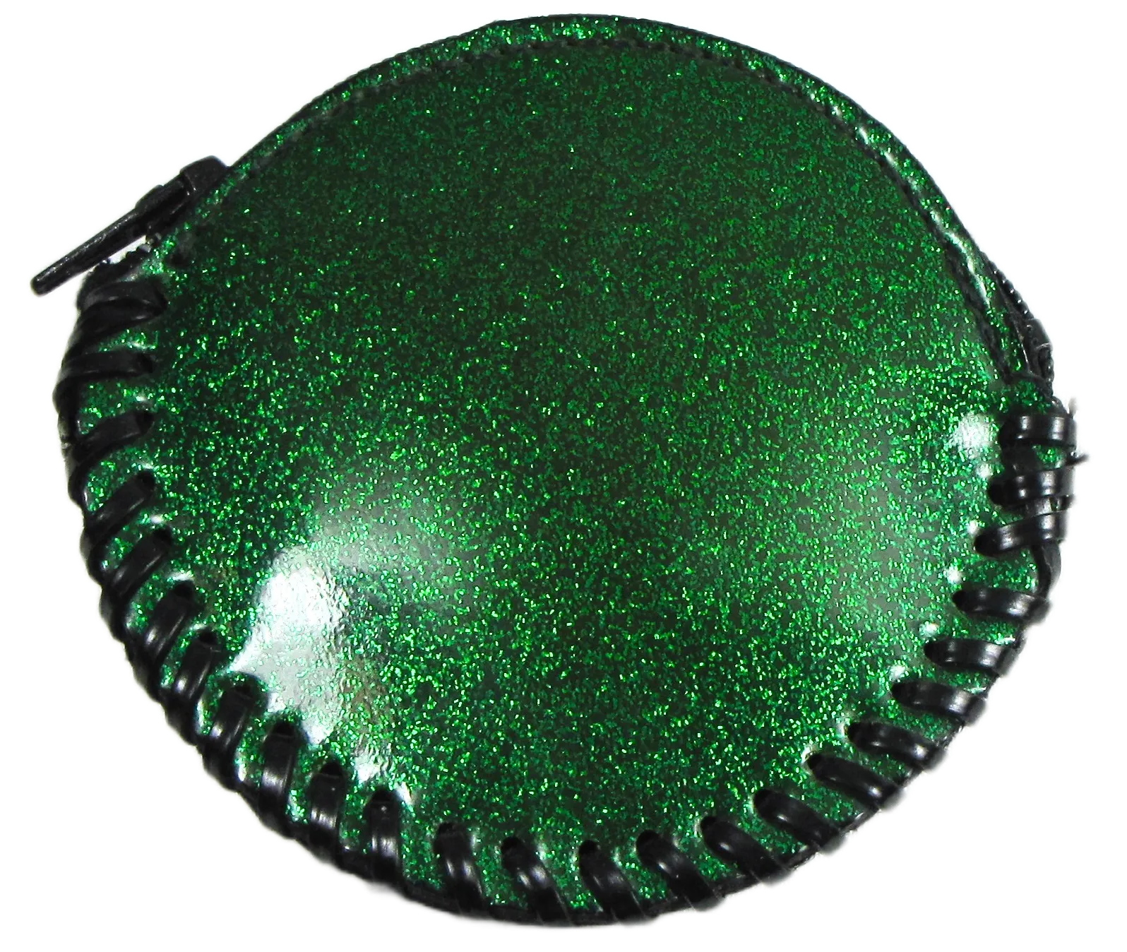 GC03-G - Round Glitter Coin Purse - Green