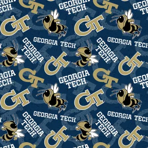 GEORGIA TECH UNIVERSITY-Tone on Tone-100% Cotton-GT1178
