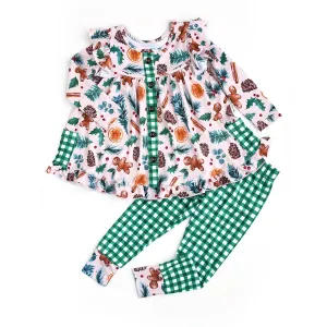 Gigi and Max Ginger Ruffle Peplum & Legging Set