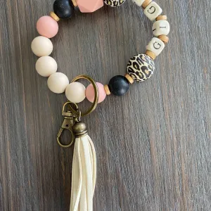 Gigi Silicone Bead Keychain Wristlet