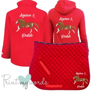 'Ginny' Children's Personalised Matching Equestrian Set - Elegant Design