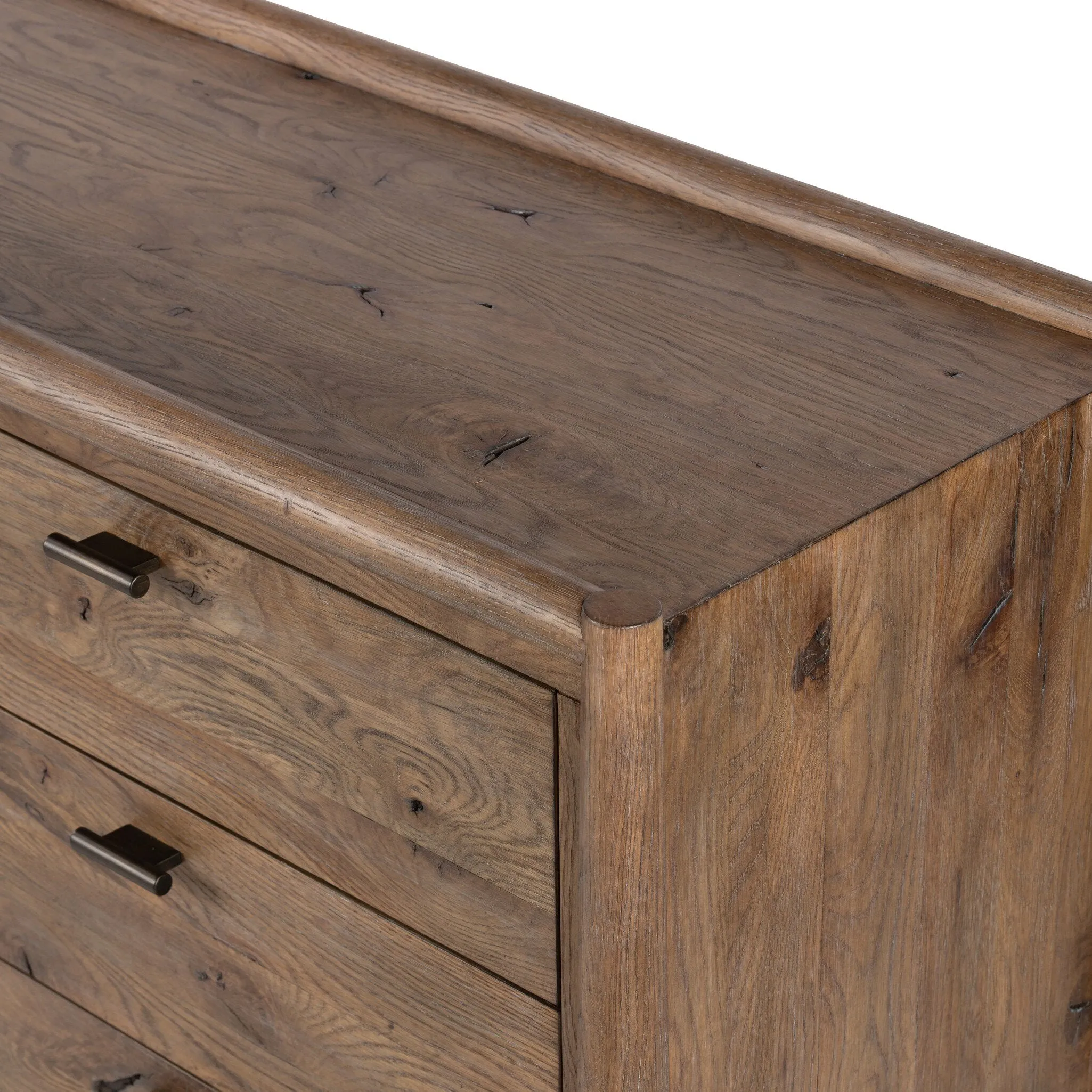 Glenview 9 Drawer Dresser - Weathered Oak Veneer