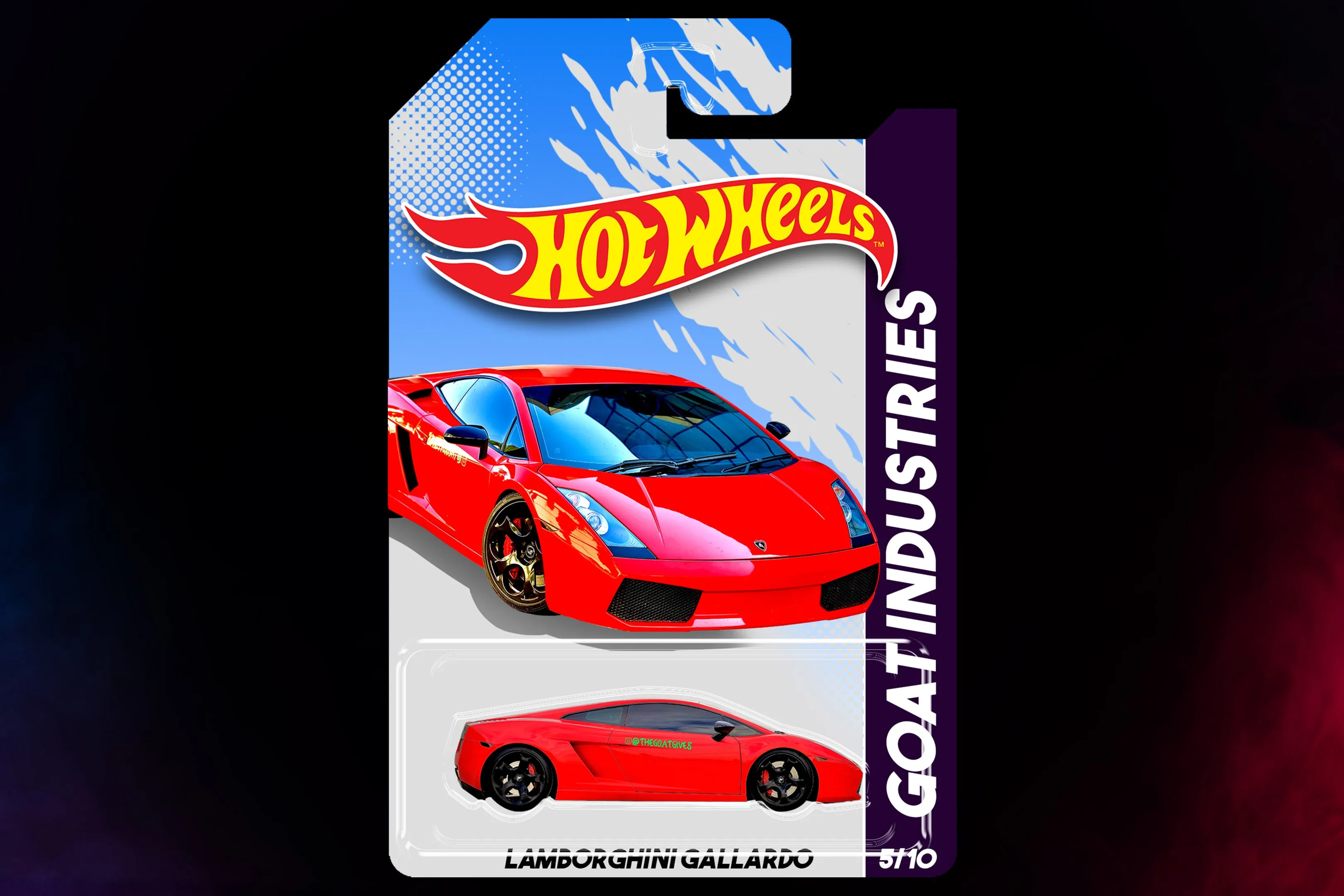 GOAT Hot Wheels Mockup - Art