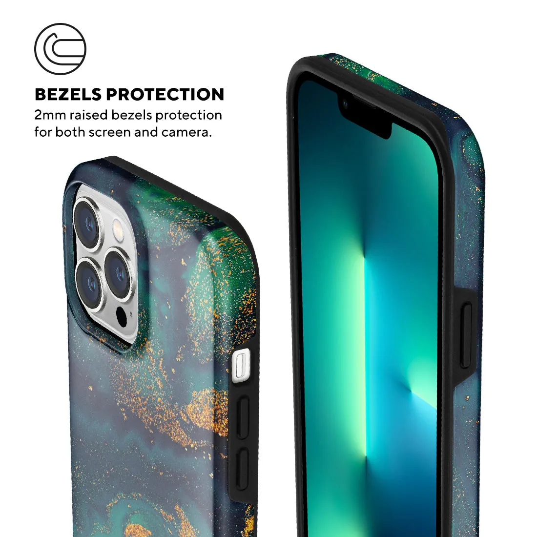 Green Night Quicksand - iPhone 13 Pro Max Case