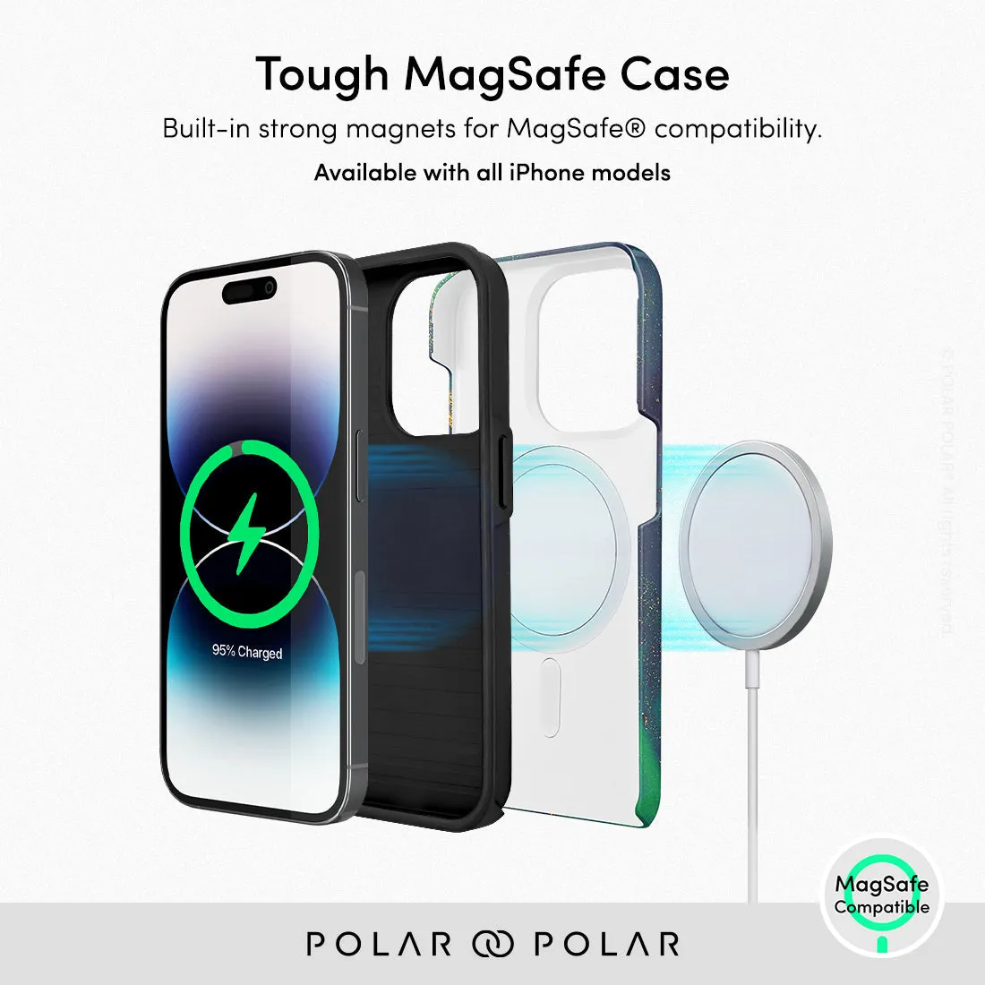 Green Night Quicksand - iPhone 15 Plus Case