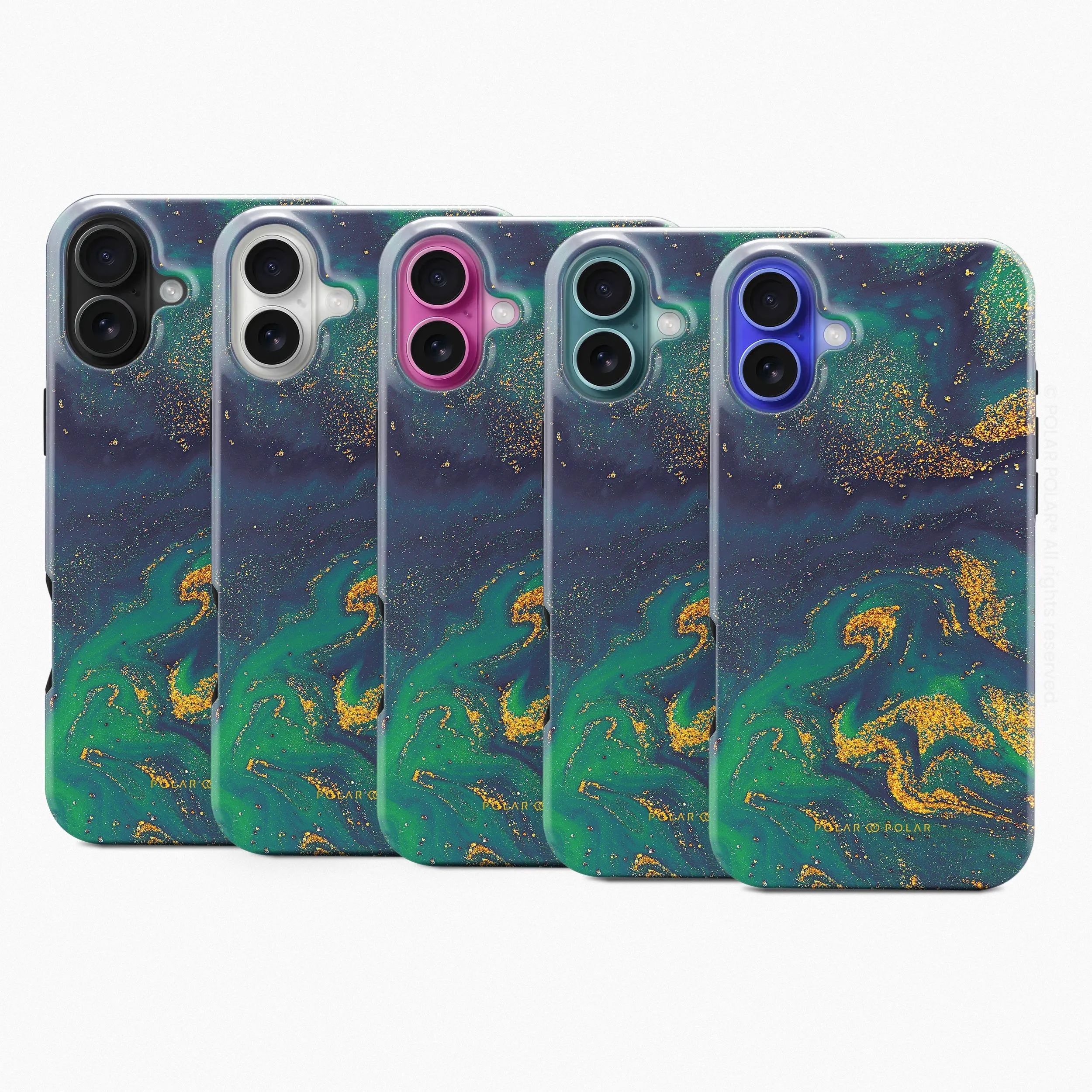 Green Night Quicksand - iPhone 16 Case