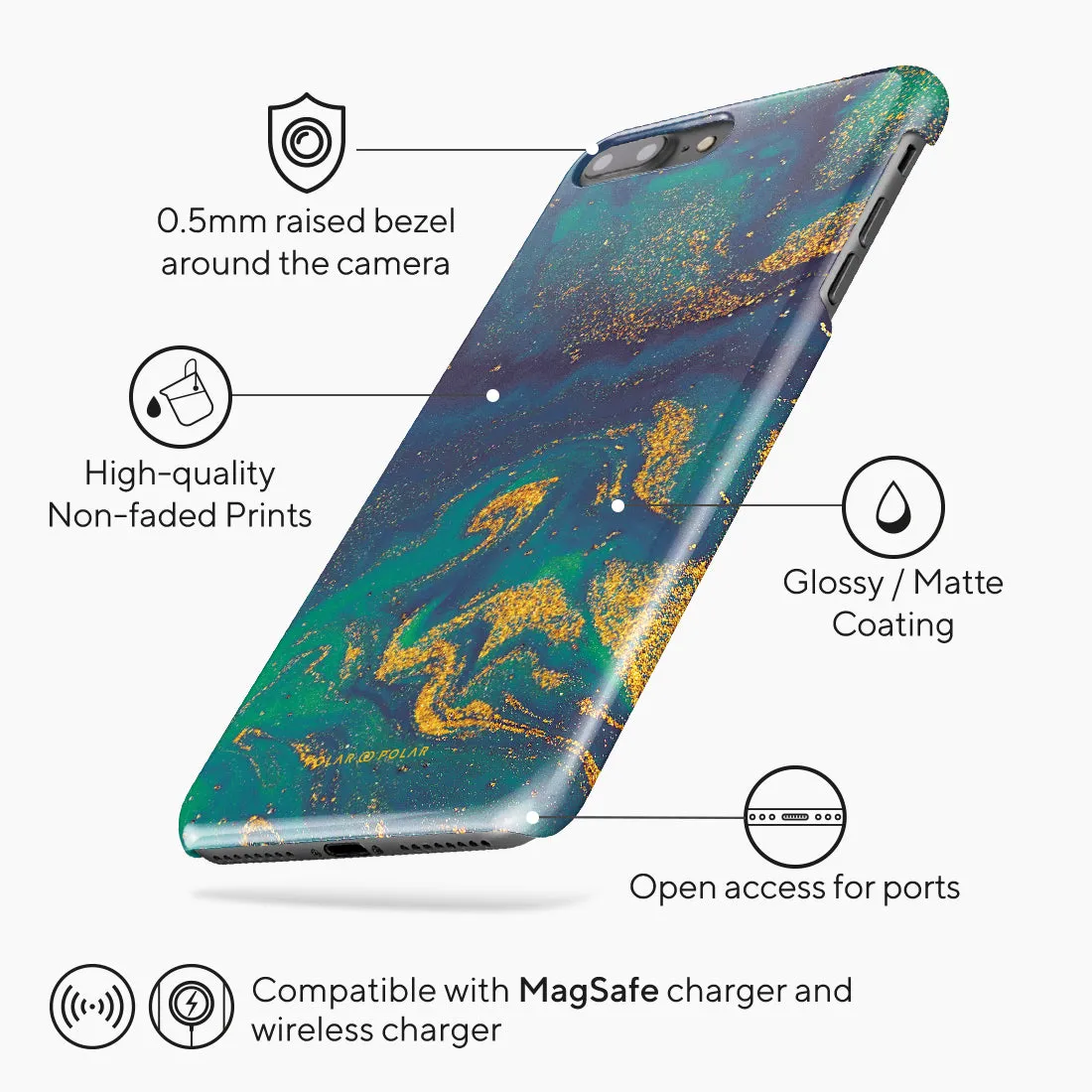 Green Night Quicksand - iPhone 8 Plus/7 Plus Case