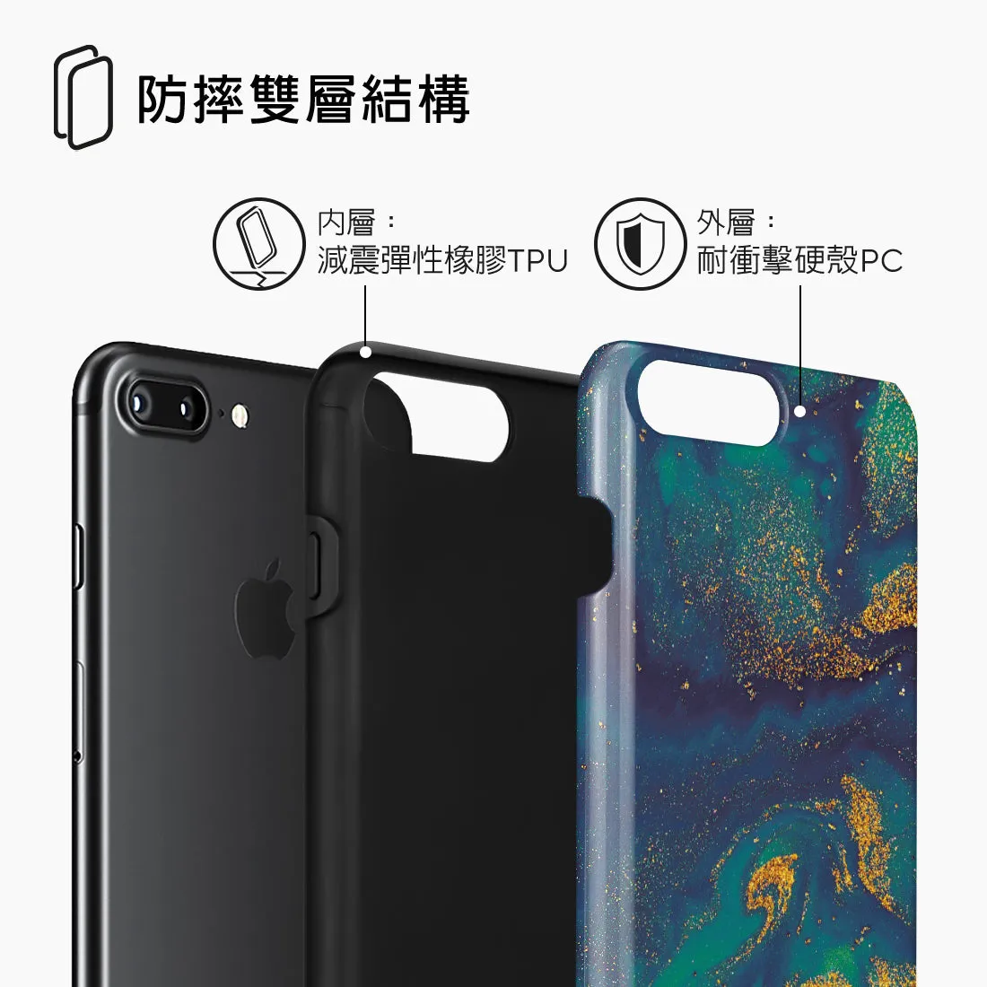 Green Night Quicksand - iPhone 8 Plus/7 Plus Case