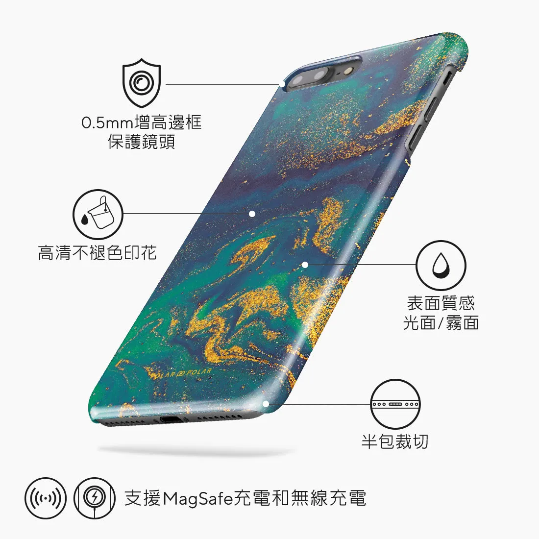 Green Night Quicksand - iPhone 8 Plus/7 Plus Case