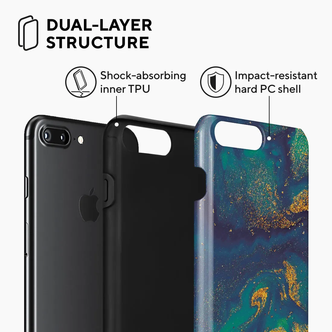 Green Night Quicksand - iPhone 8 Plus/7 Plus Case