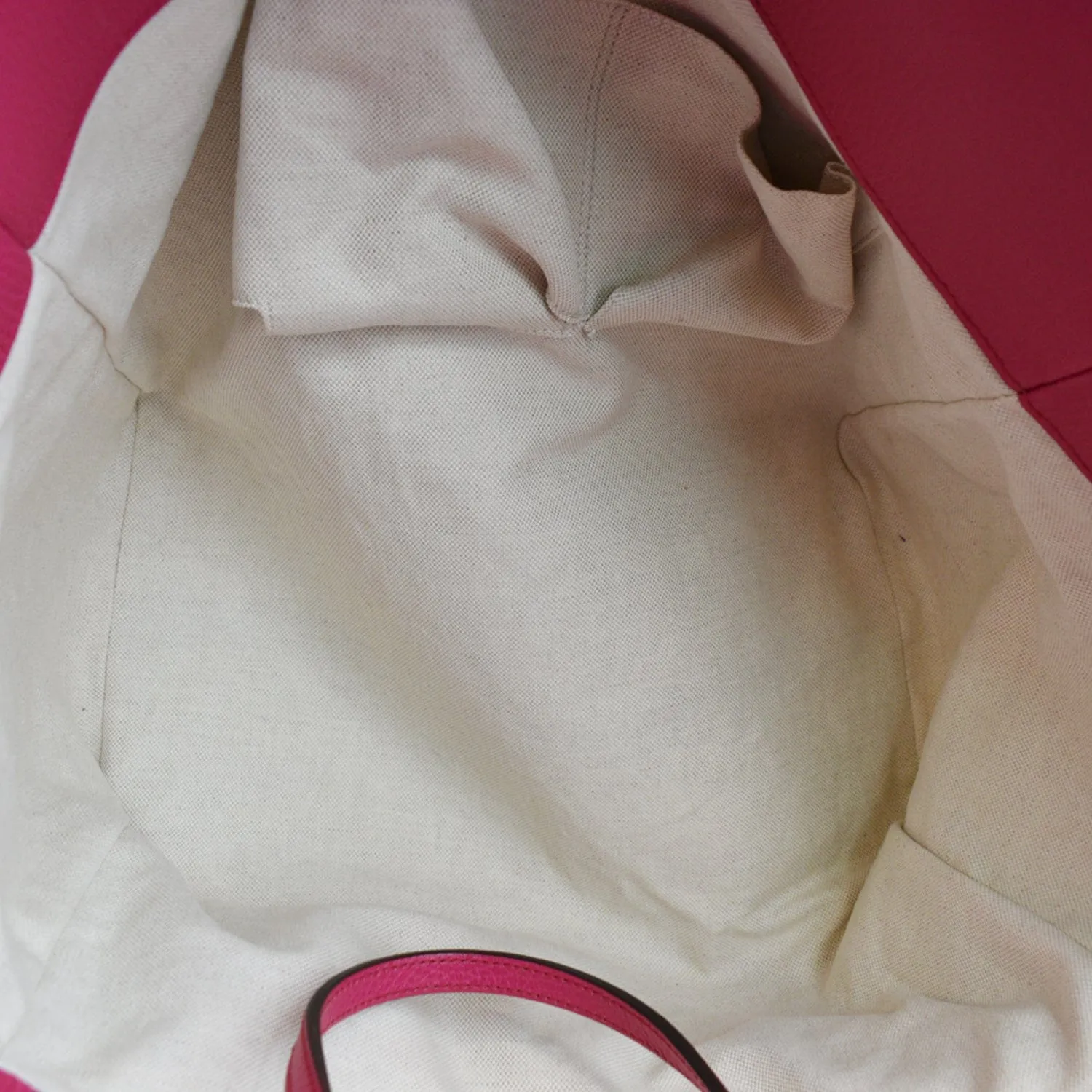 GUCCI Swing Medium Pebbled Leather Tote Bag Pink 354397