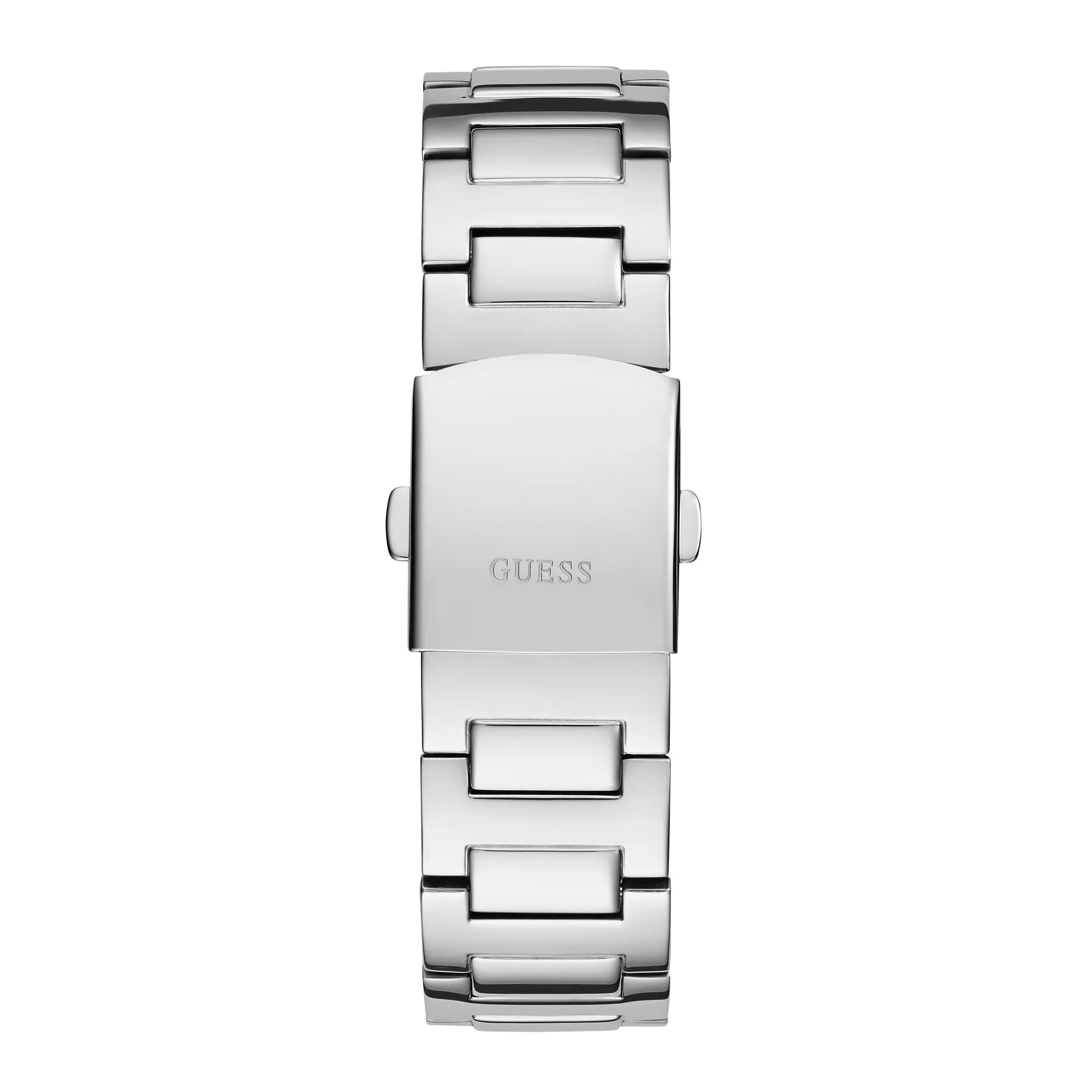 Guess Men's Watch Black Dial Silver Tone Case Quartz