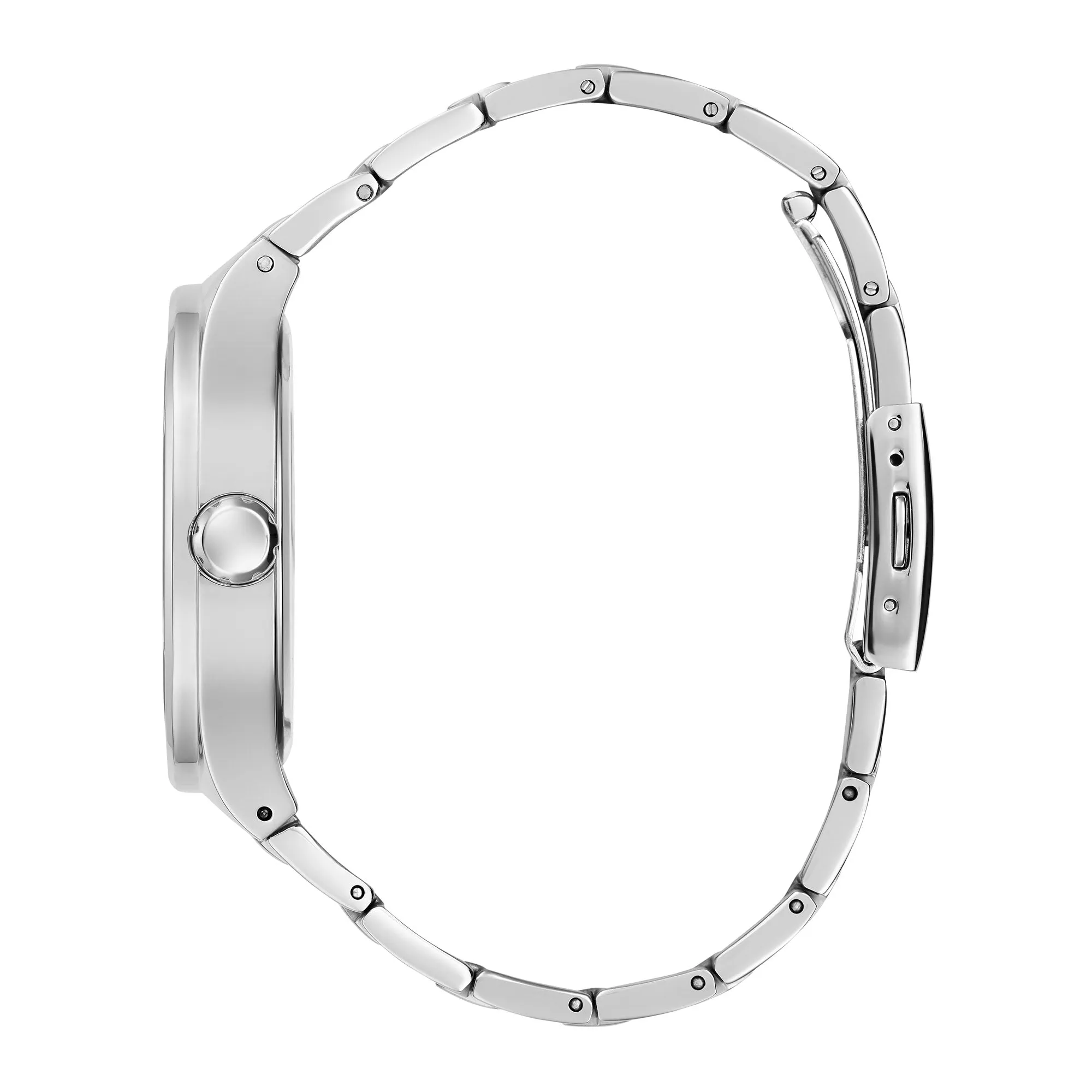 Guess Men's Watch Black Dial Silver Tone Case Quartz