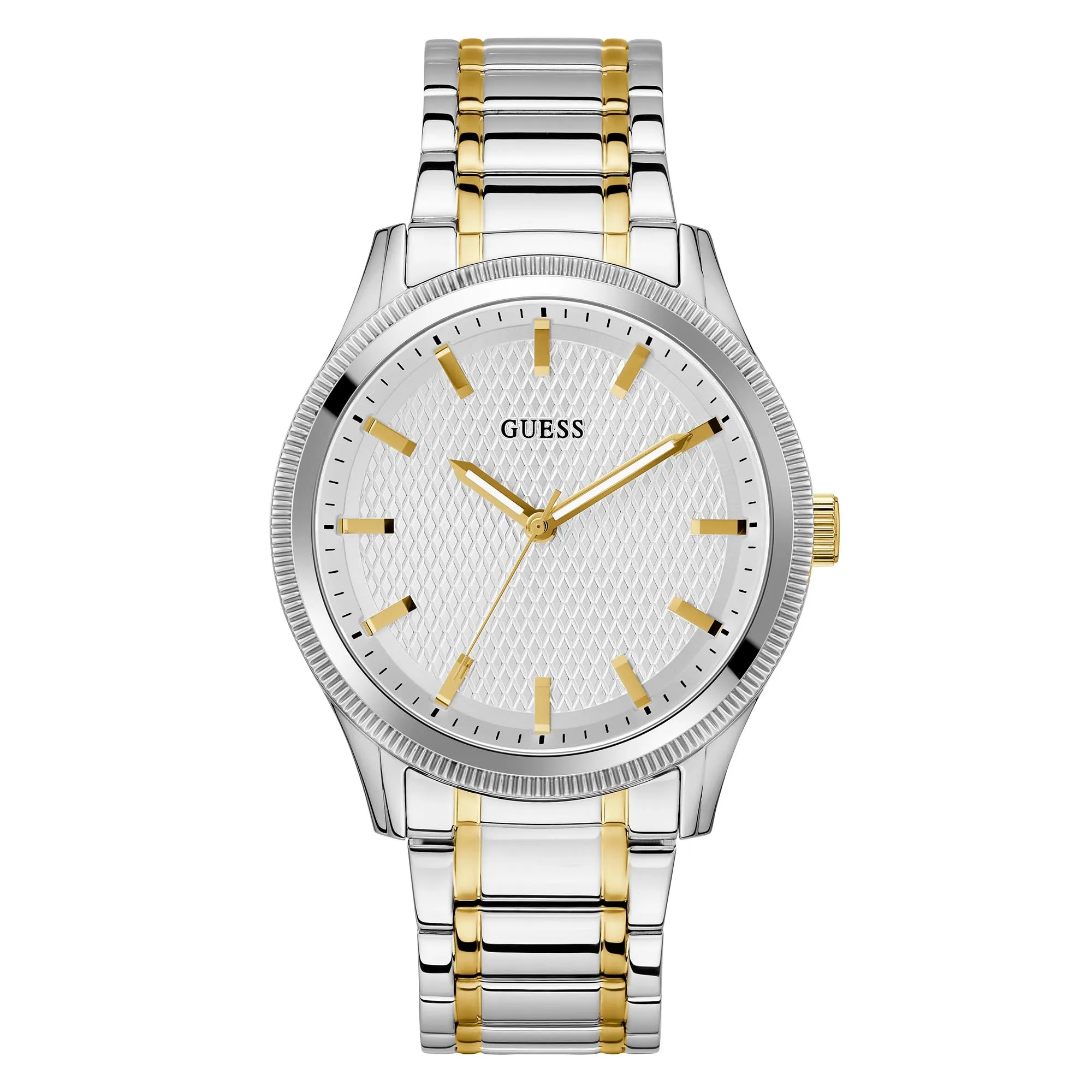Guess Men's Watch Silver Tone Case Quartz