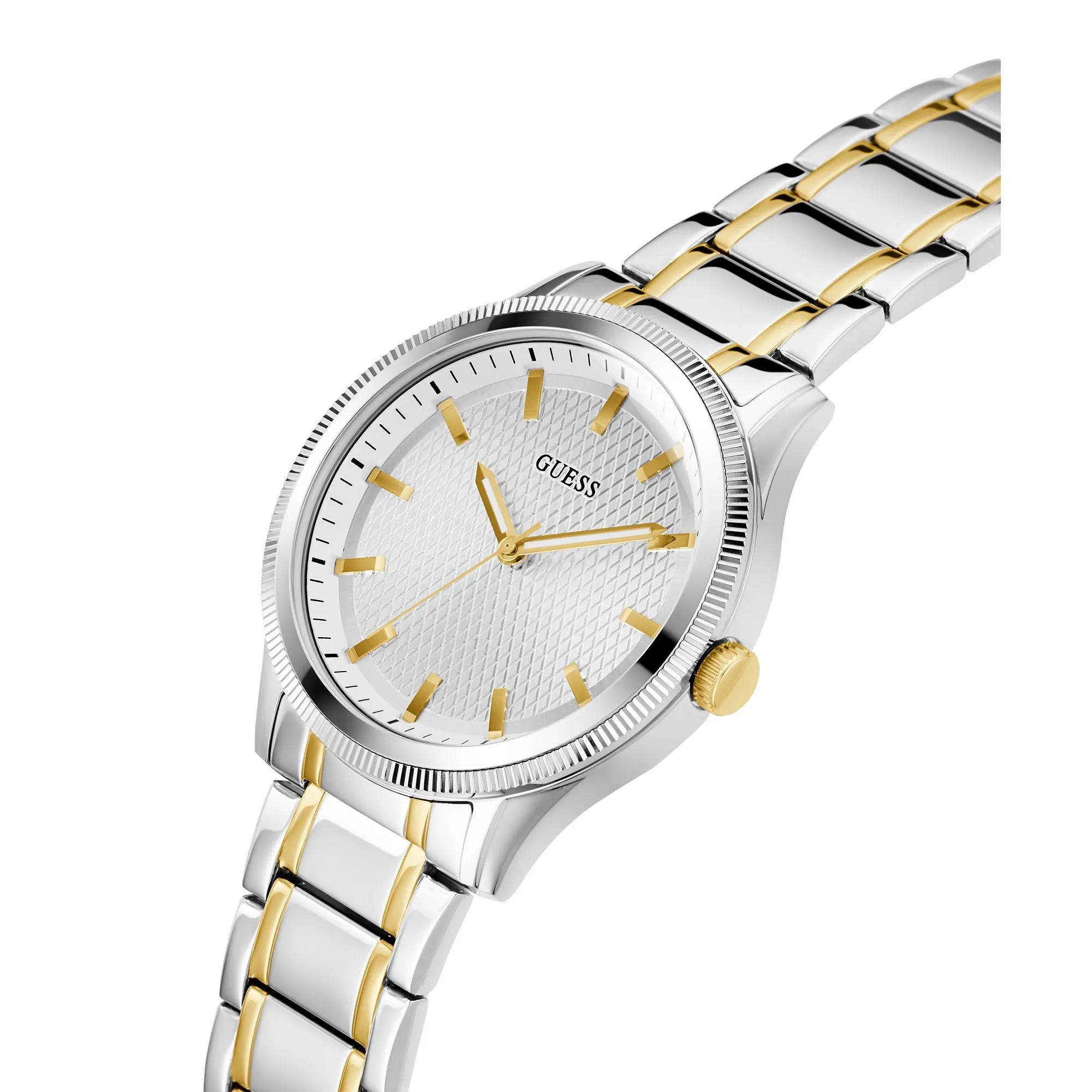 Guess Men's Watch Silver Tone Case Quartz