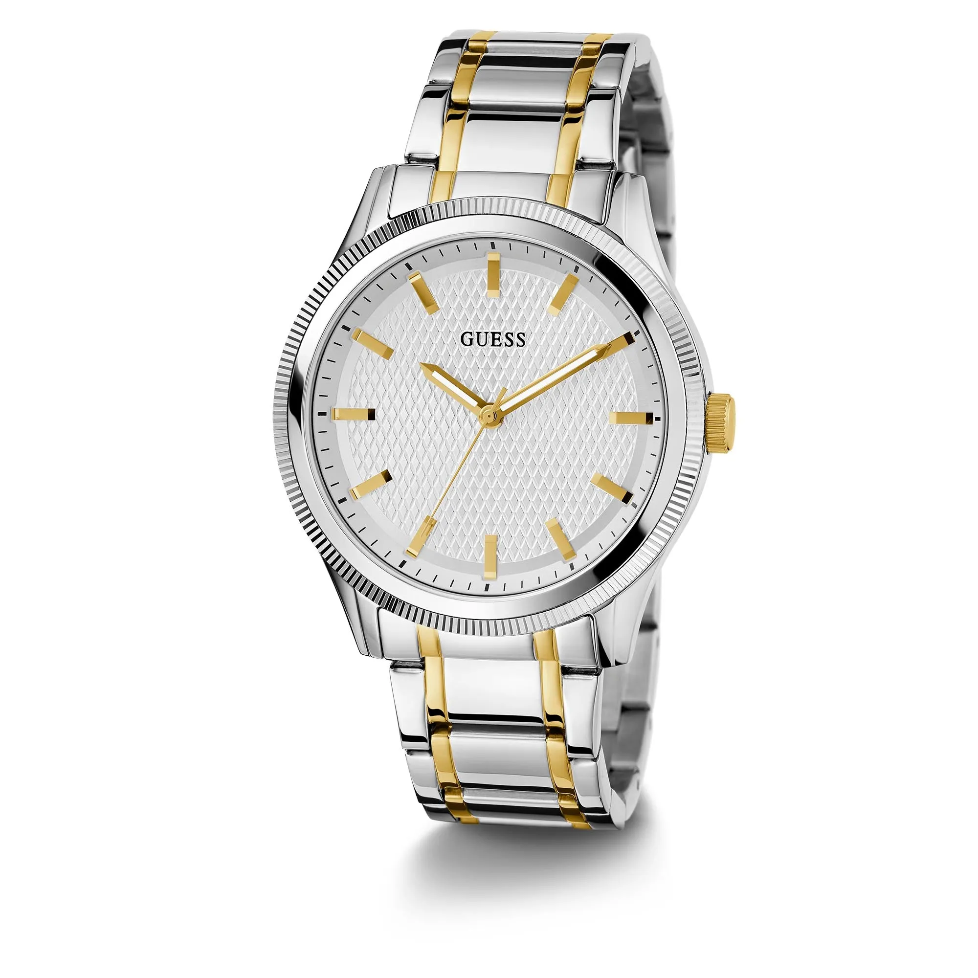 Guess Men's Watch Silver Tone Case Quartz