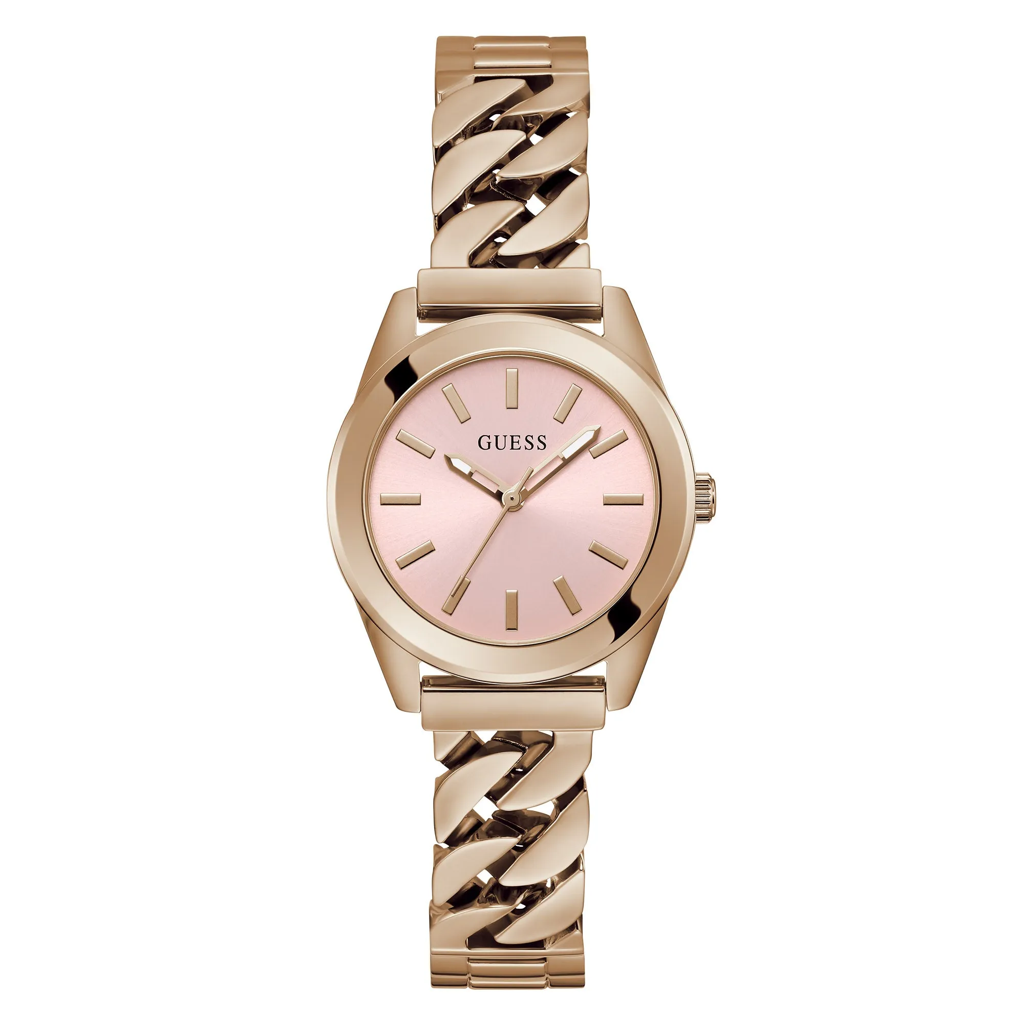 Guess Women's Watch Rose Gold Tone Case Quartz