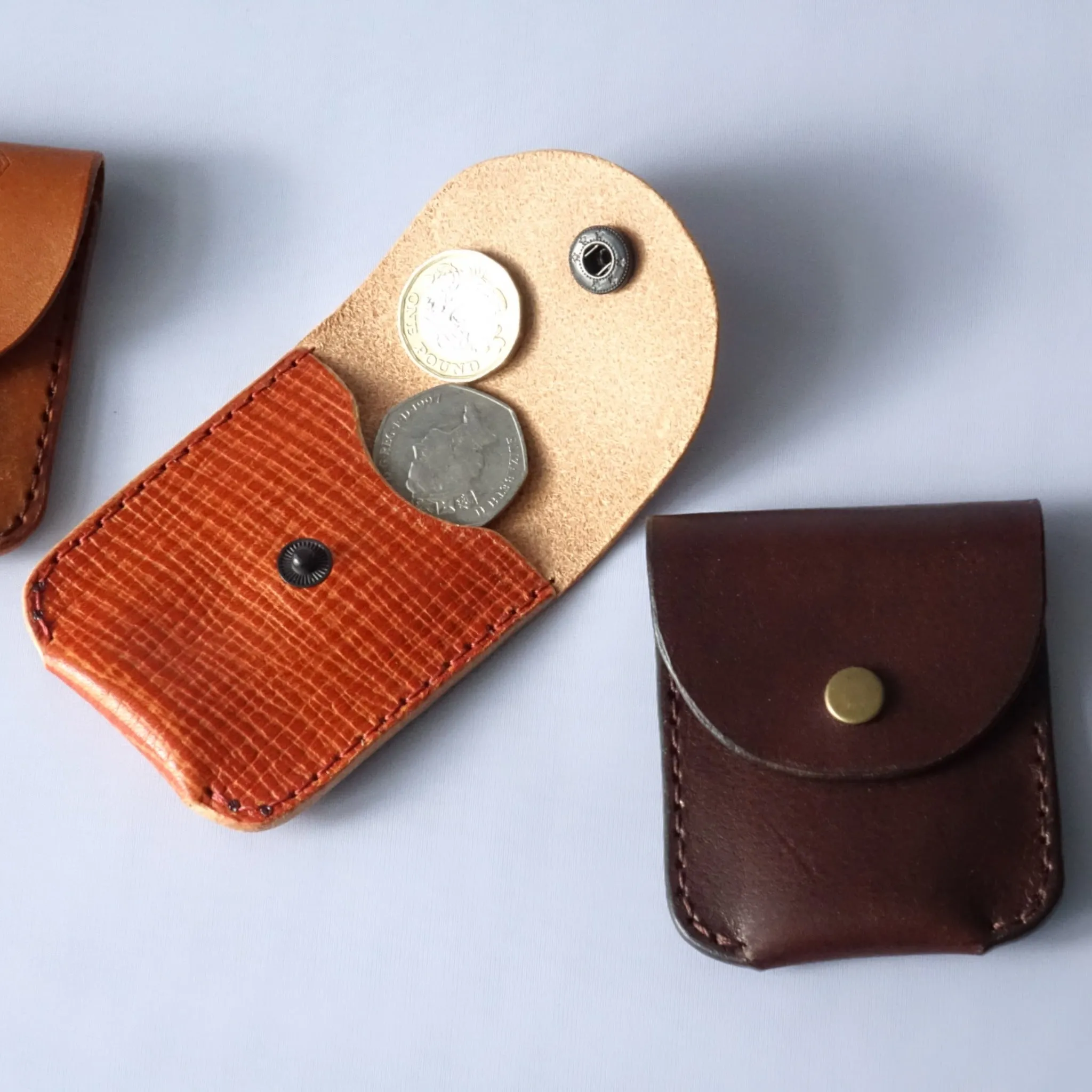 Handmade Small Leather Coin Purse