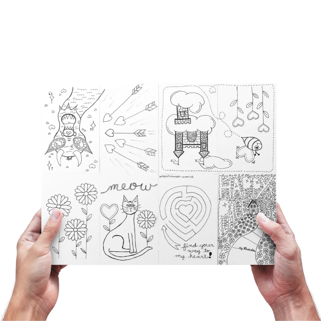 Happy Place Printable Mini Coloring Book (FREE!)