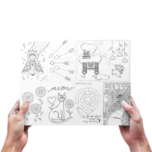 Happy Place Printable Mini Coloring Book (FREE!)