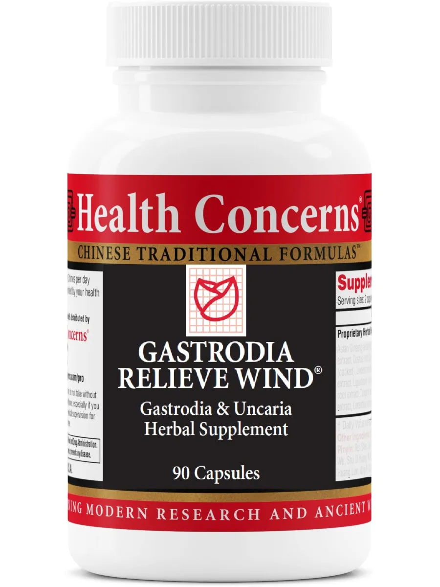 Health Concerns, Gastrodia Relieve Wind Formula, 90 ct