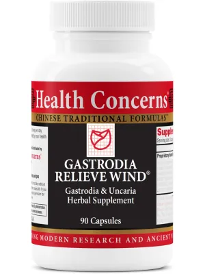 Health Concerns, Gastrodia Relieve Wind Formula, 90 ct
