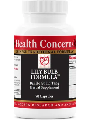 Health Concerns, Lily Bulb Formula, 90 ct