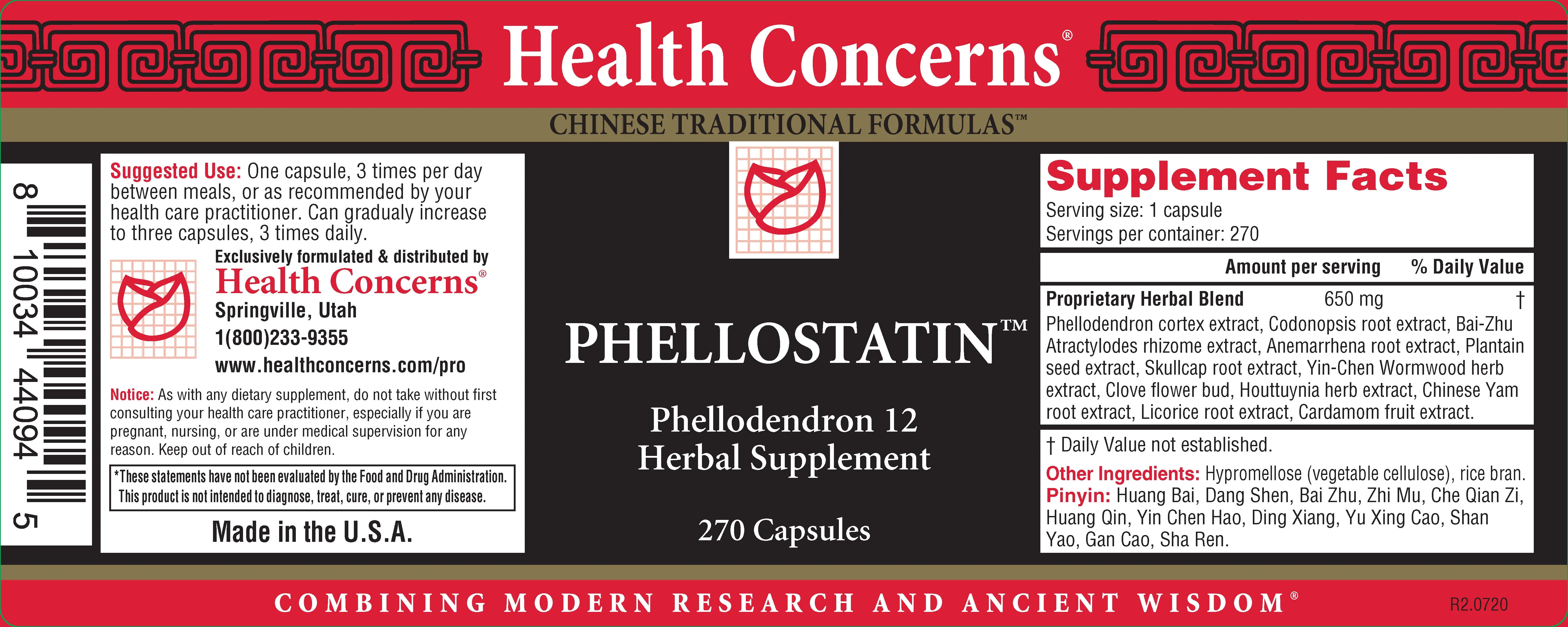 Health Concerns, Phellostatin, 270 ct