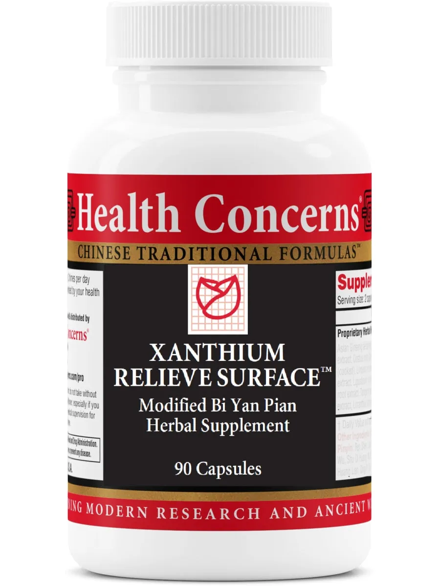 Health Concerns, Xanthium Relieve Surface, 90 ct