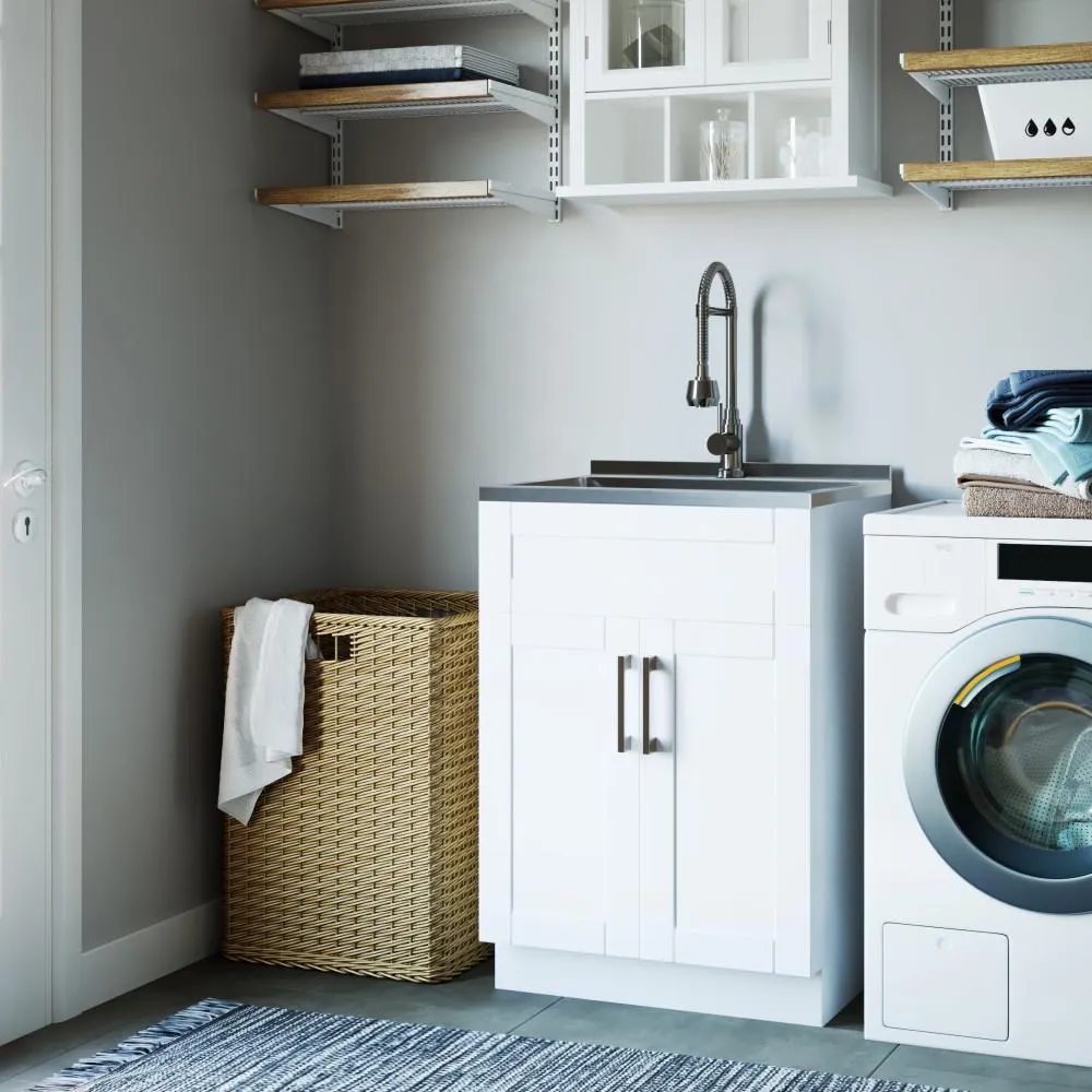 Hennessy All-In-One 24 inch Laundry Utility Sink and Cabinet