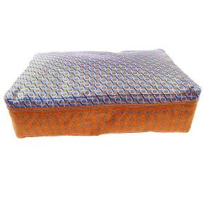 HERMES Housse De Voyage MM Travel Silk Cushion Cover Orange A FM 009 PM 03374
