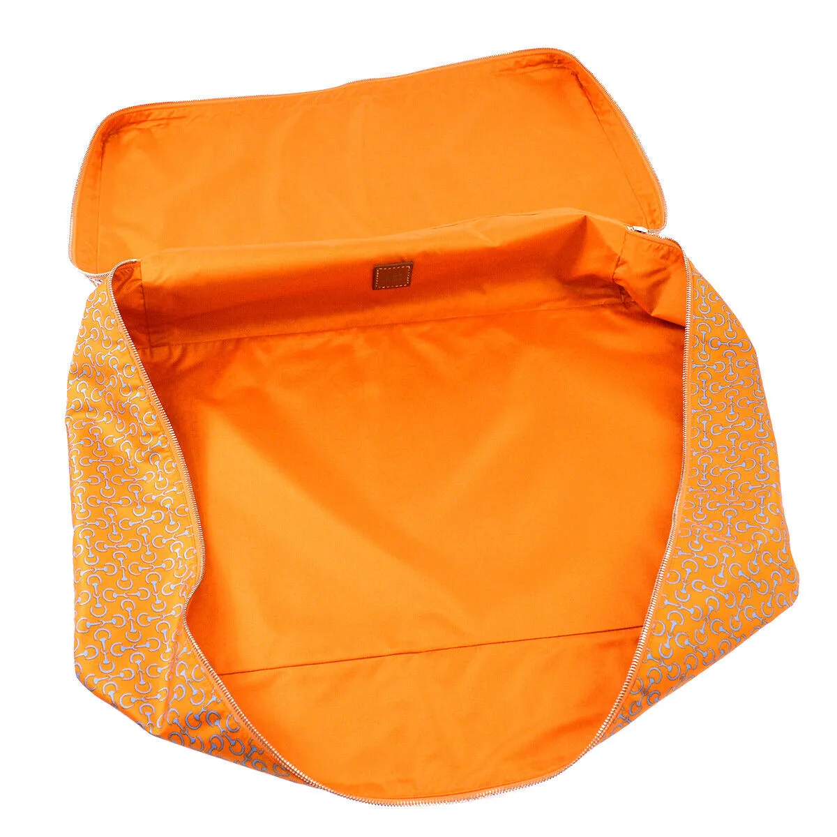 HERMES Housse De Voyage MM Travel Silk Cushion Cover Orange A FM 009 PM 03374