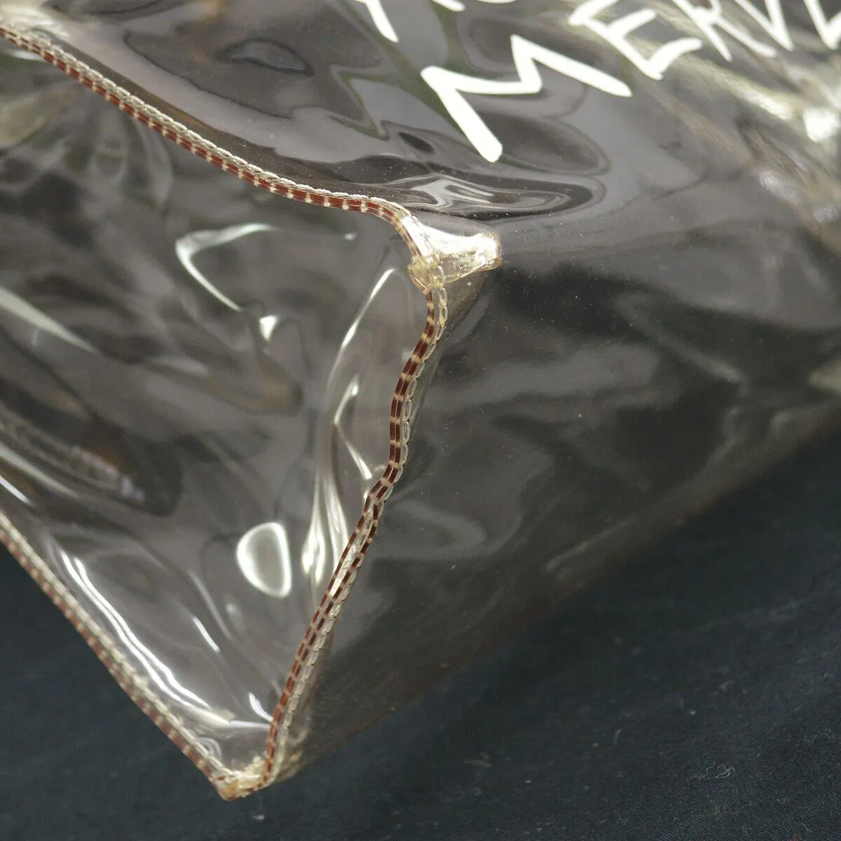 HERMES Vinyl Kelly Beach Hand Bag Purse SOUVENIR DE L'EXPOSITION 1997 01031