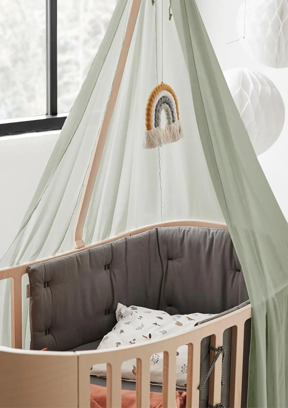 Himmel für 'Classic' Babybett Sage Green