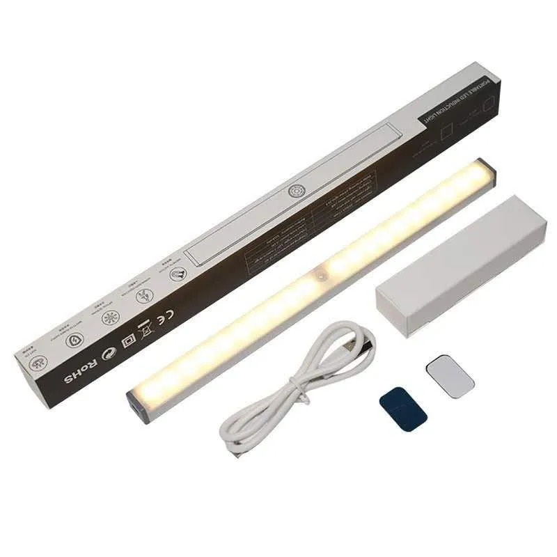 Homlly LED Motion Sensor Night Light USB Rechargeable 10cm/15cm/21cm/30cm/50cm Night lamp