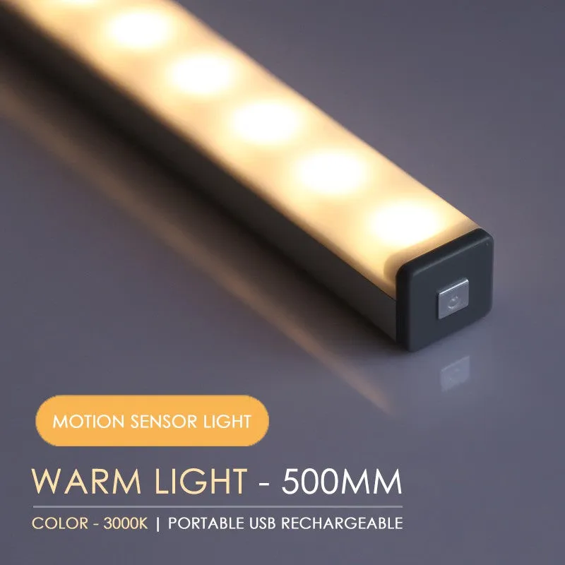 Homlly LED Motion Sensor Night Light USB Rechargeable 10cm/15cm/21cm/30cm/50cm Night lamp