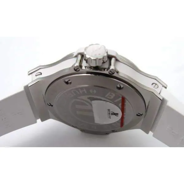 HUBLOT BIG BANG STEEL WHITE DIAMONDS 38 MM WOMEN WATCH 361.SE.2010.RW.1104