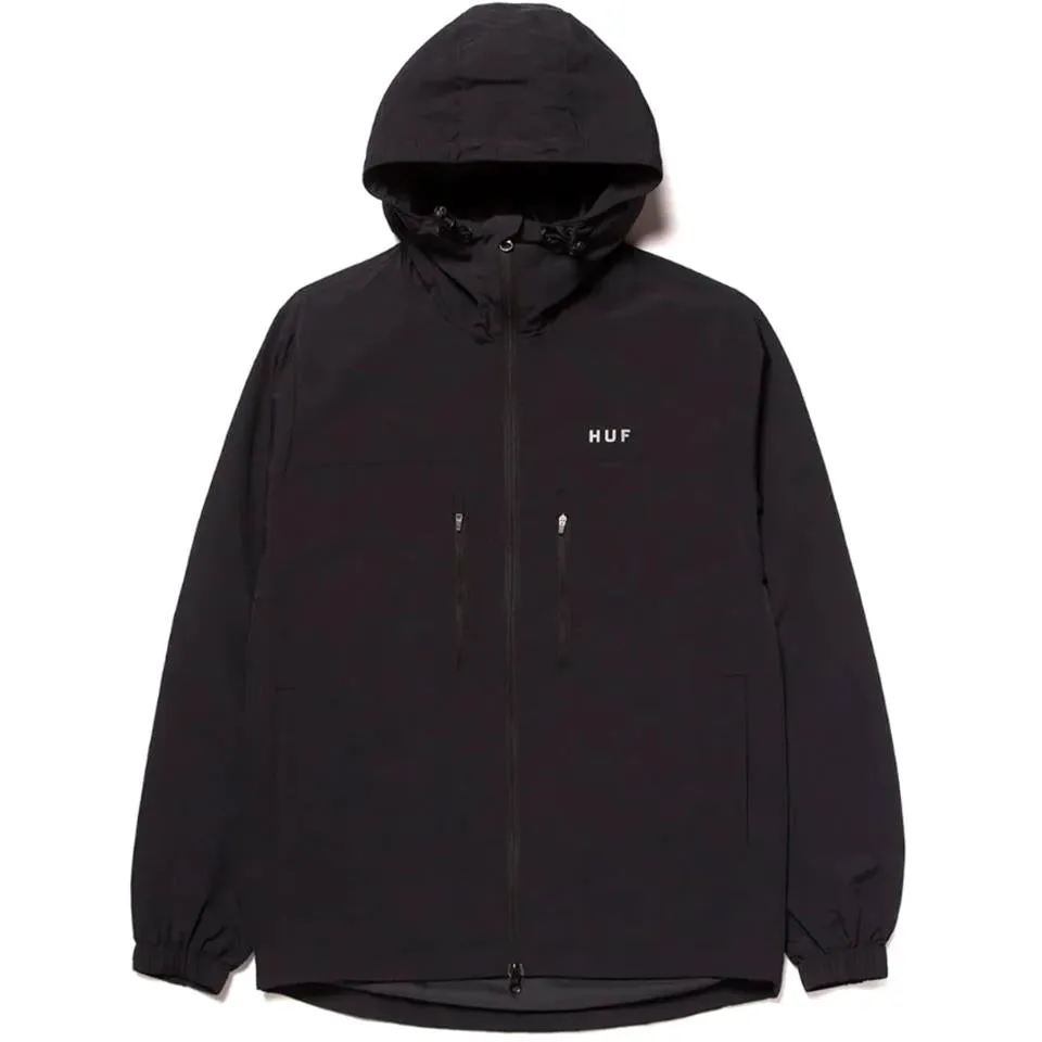Huf Essentials Zip Standard Shell Jacket - Black