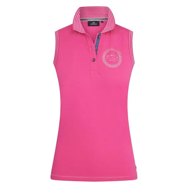 HV Polo repost neon fuchsia Sleeveless Polo top- 1 small left