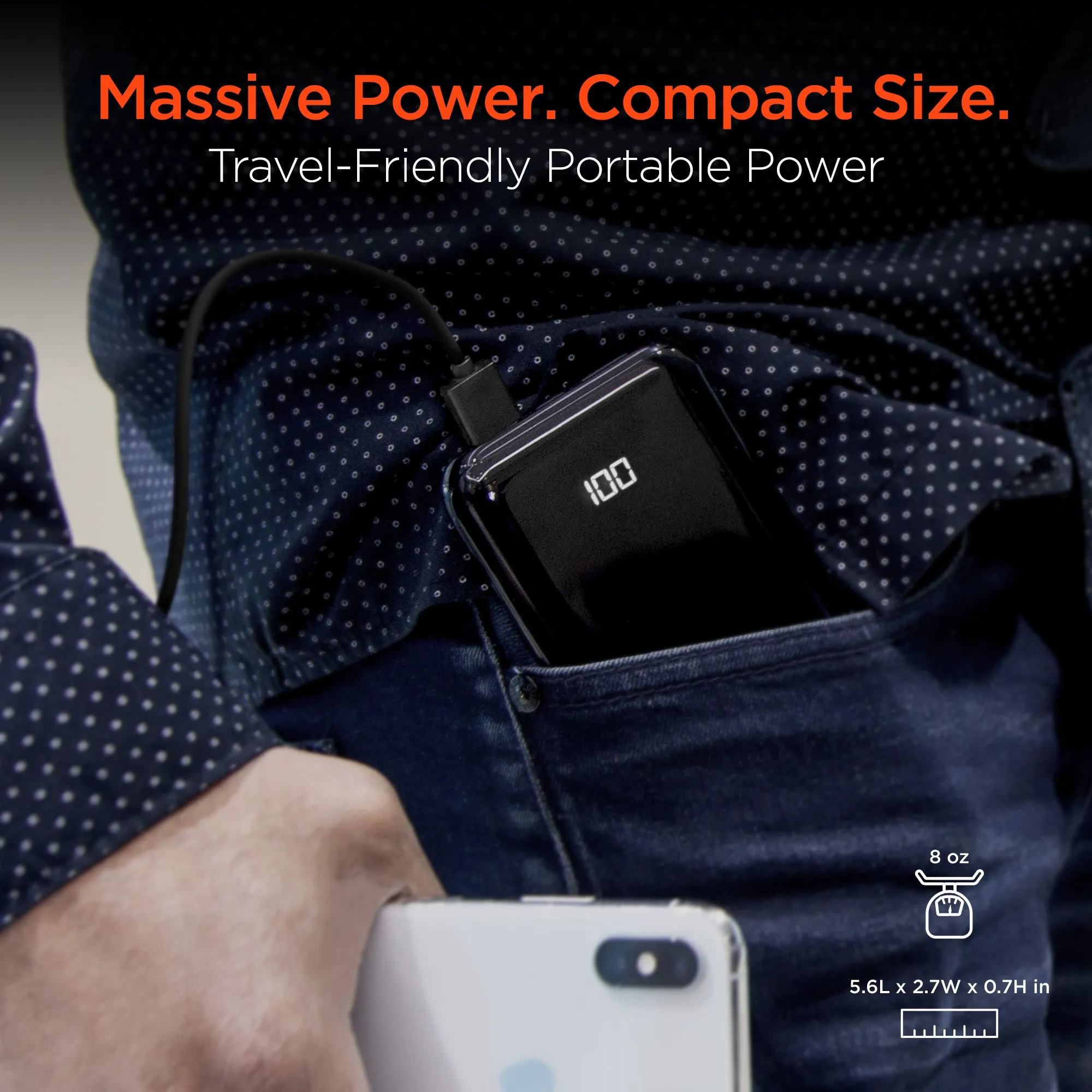 HyperGear 10000mAh Dual USB    USB-C Battery Back-up