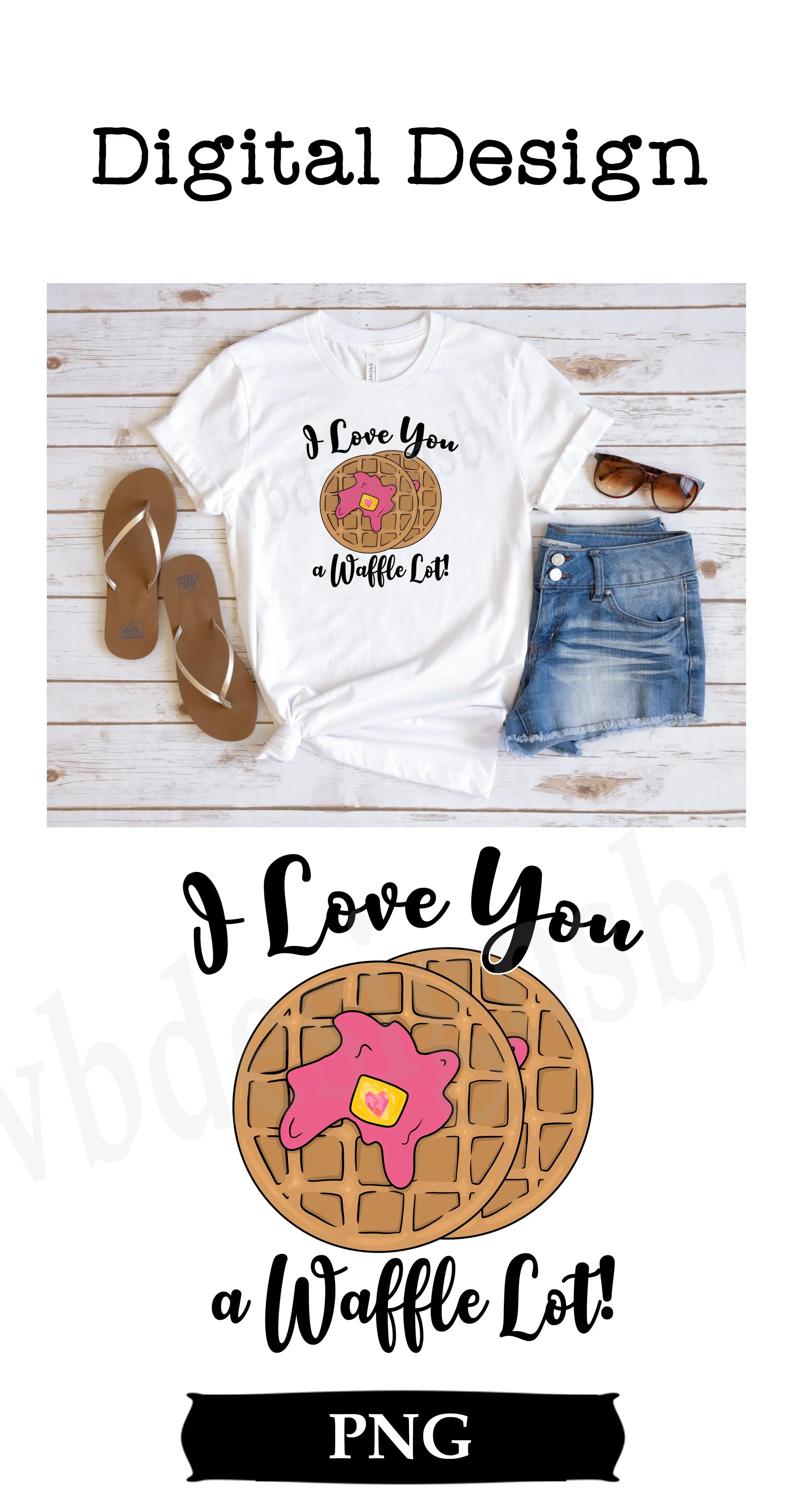 I Love You a Waffle Lot Digital Download