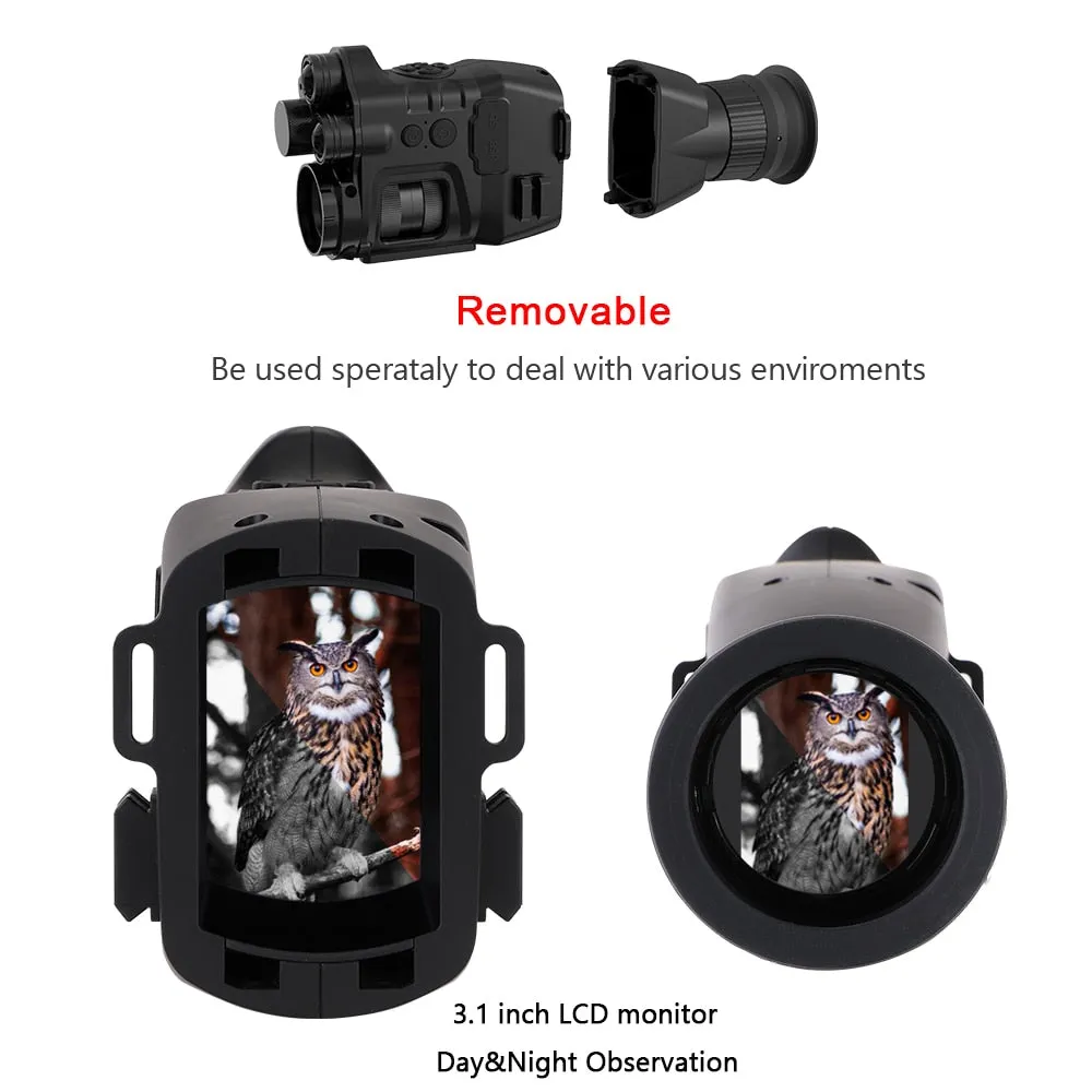 Infrared Night Vision Monocular Scope 24x30 Digital 1080P HD Surveillance Recorder
