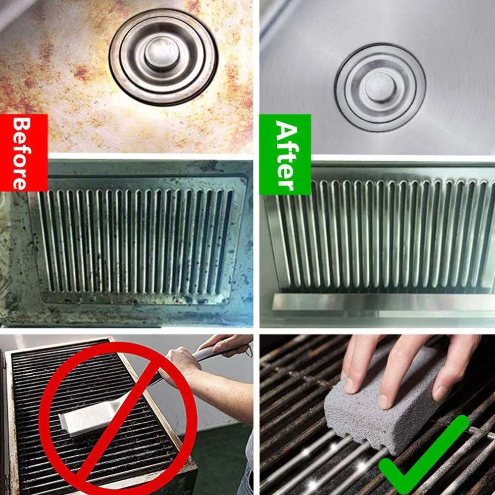 Instant BBQ Grill Crud Remover Stone